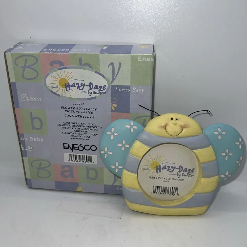 New‎ Enesco Flower Butterfly Picture Frame Baby Nursery